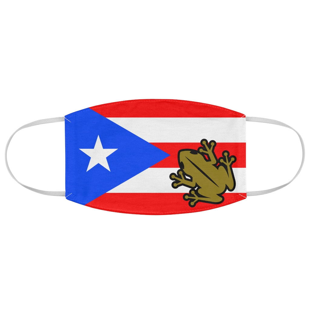 PR Flag Brown Coqui Fabric Face Mask