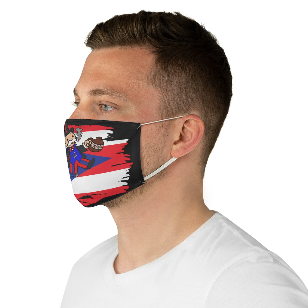 Drunk PR Monopoly Black Fabric Face Mask