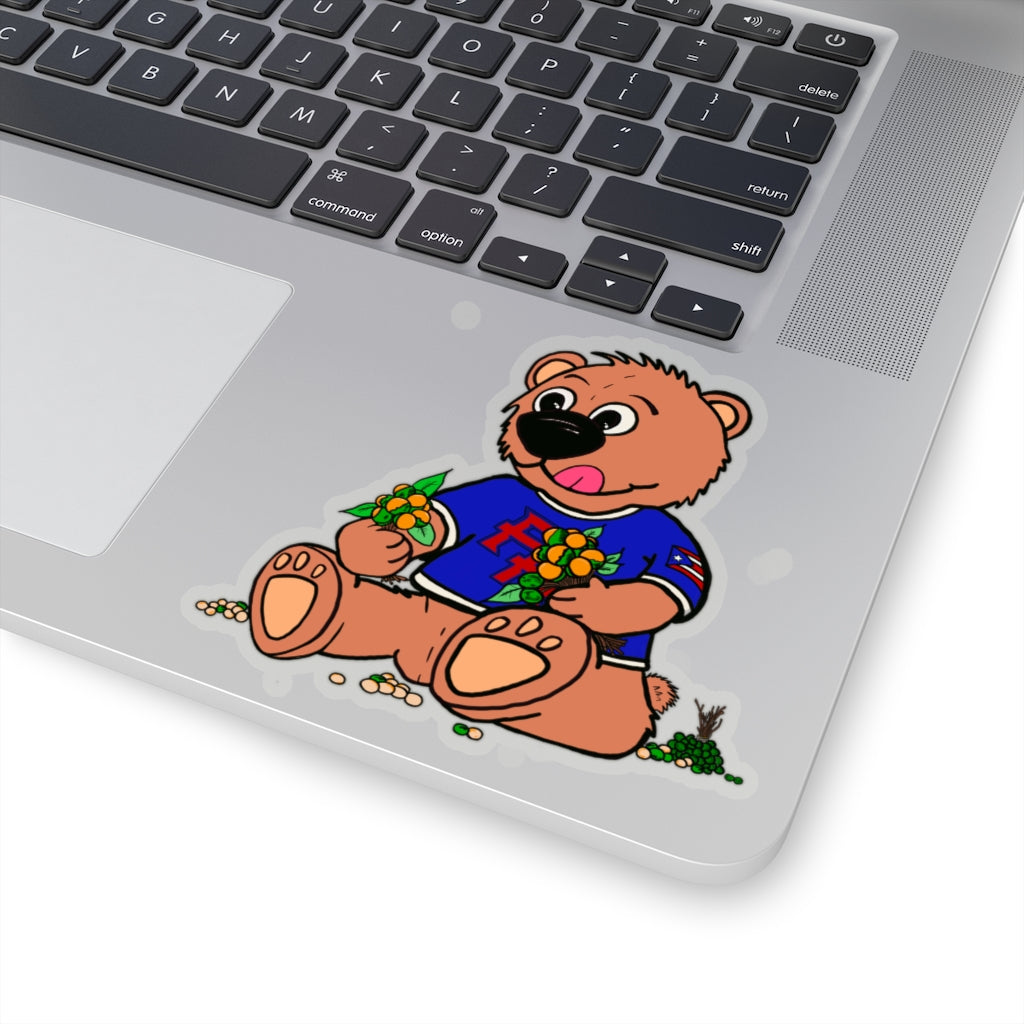 Quenepas Teddy- Kiss-Cut Stickers