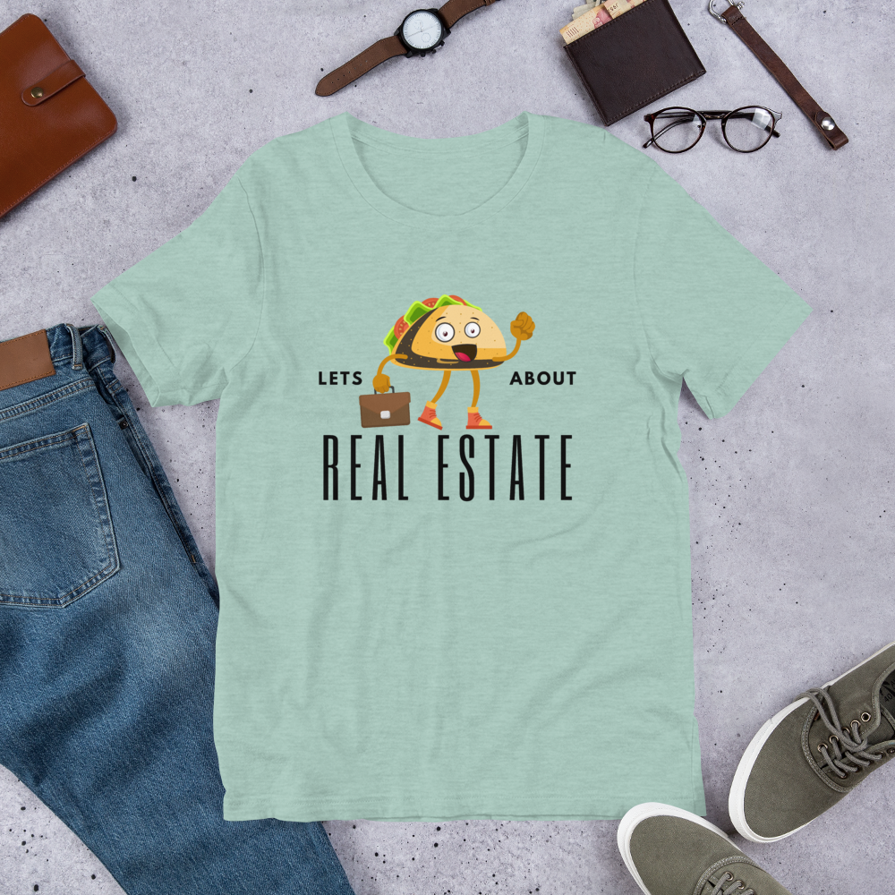 Short-Sleeve Unisex T-Shirt &quot;Lets TACO about Real Estate&quot; (Business Taco)