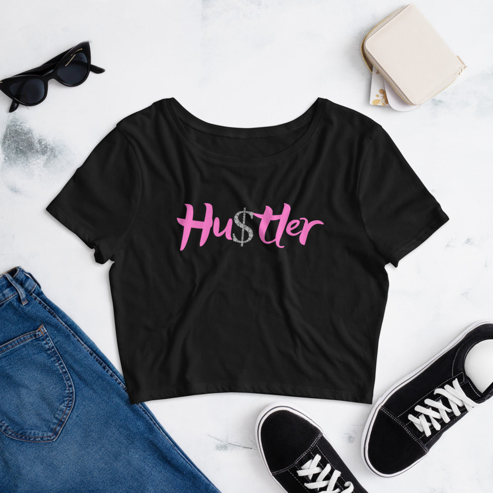 Hu$tler- Women’s Crop Tee