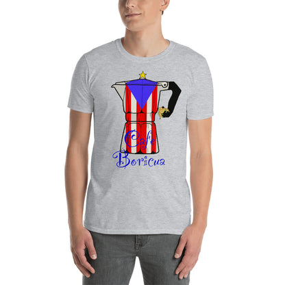 Cafe Boricua-Sleeve Unisex T-Shirt