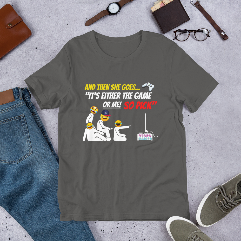 And Then She Goes...(Playstation Remote Yellow) Short-Sleeve Unisex T-Shirt