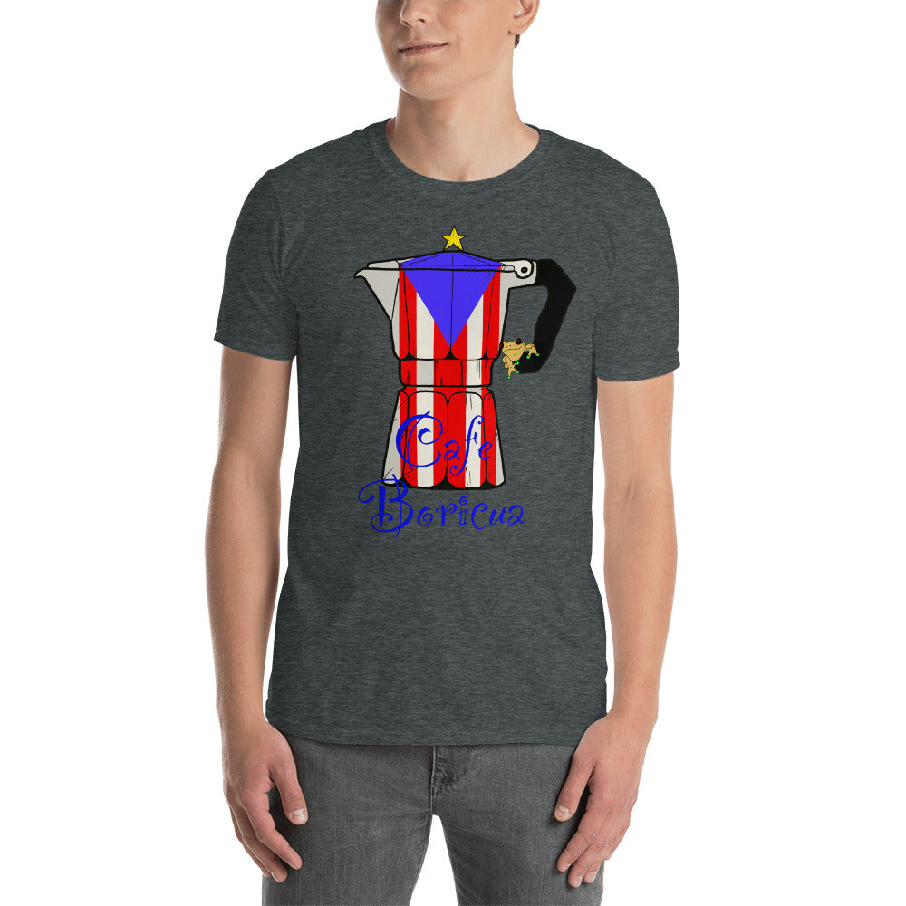 Cafe Boricua-Sleeve Unisex T-Shirt