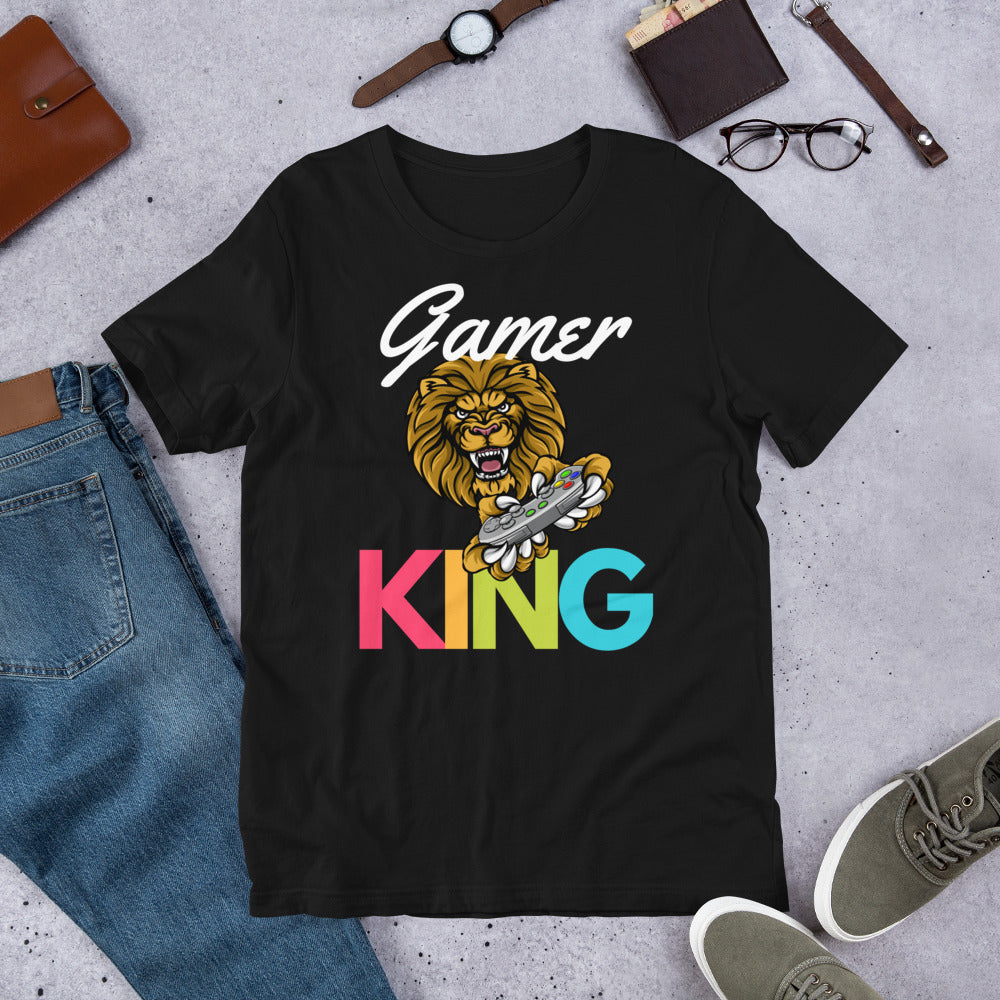 Gamer King- Short-Sleeve T-Shirt