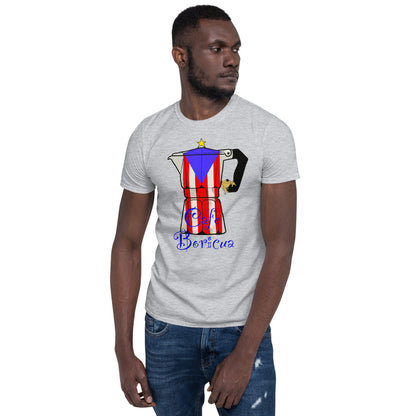 Cafe Boricua-Sleeve Unisex T-Shirt